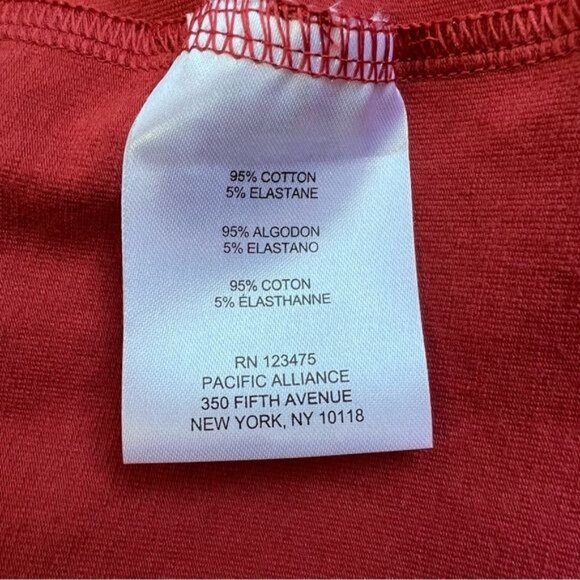 FRYE Tiered Knit Sleeveless Dress With Pockets in Faded Bandana Red - M - Picture 8 of 9